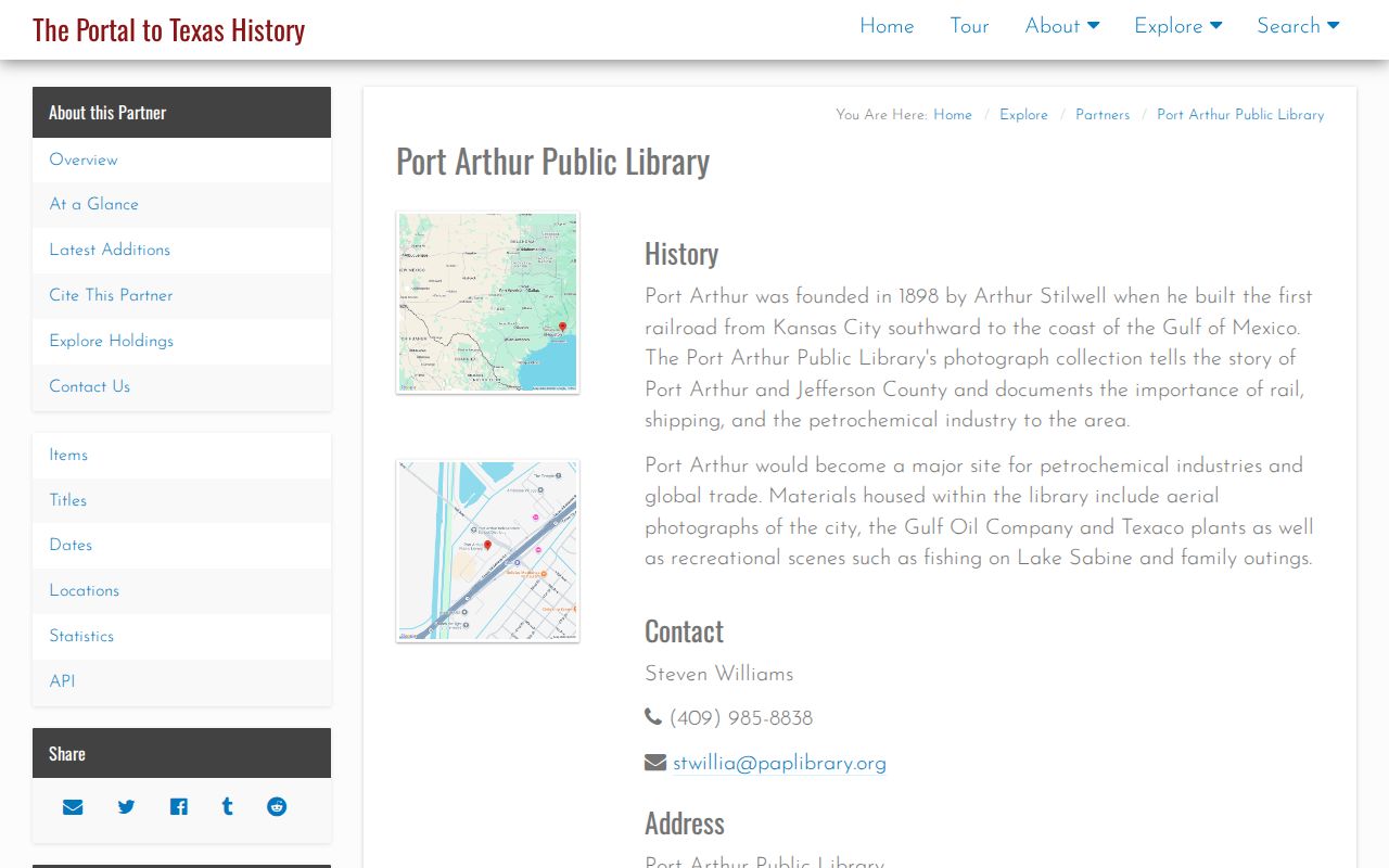 Port Arthur city directory research companion collections in the Portal to Texas History